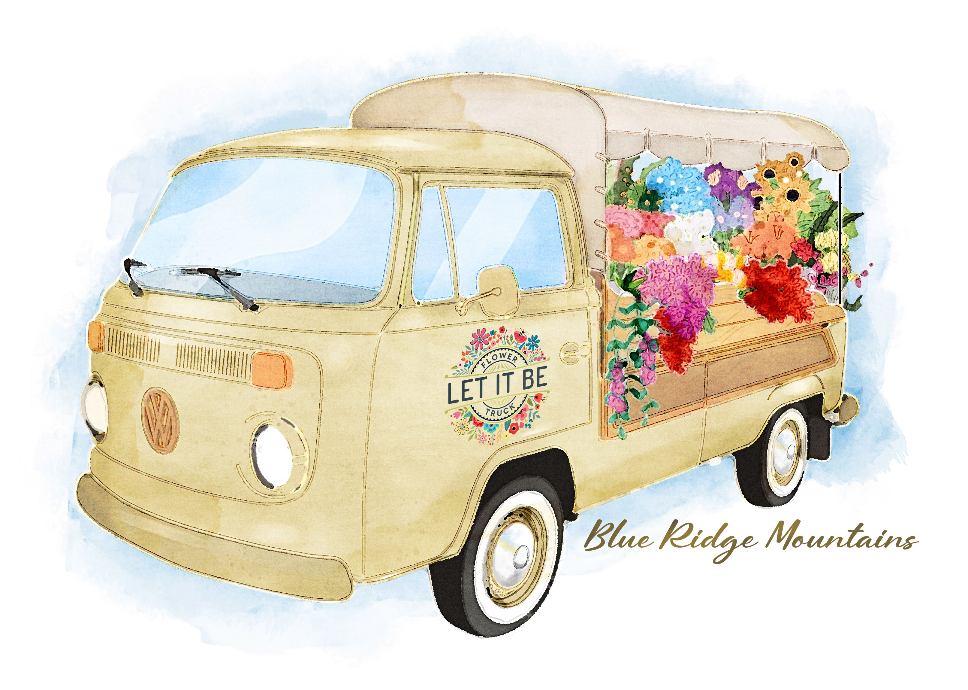 illustrated_truck_crop Our 1993 VW Kombi Flower Truck Libby